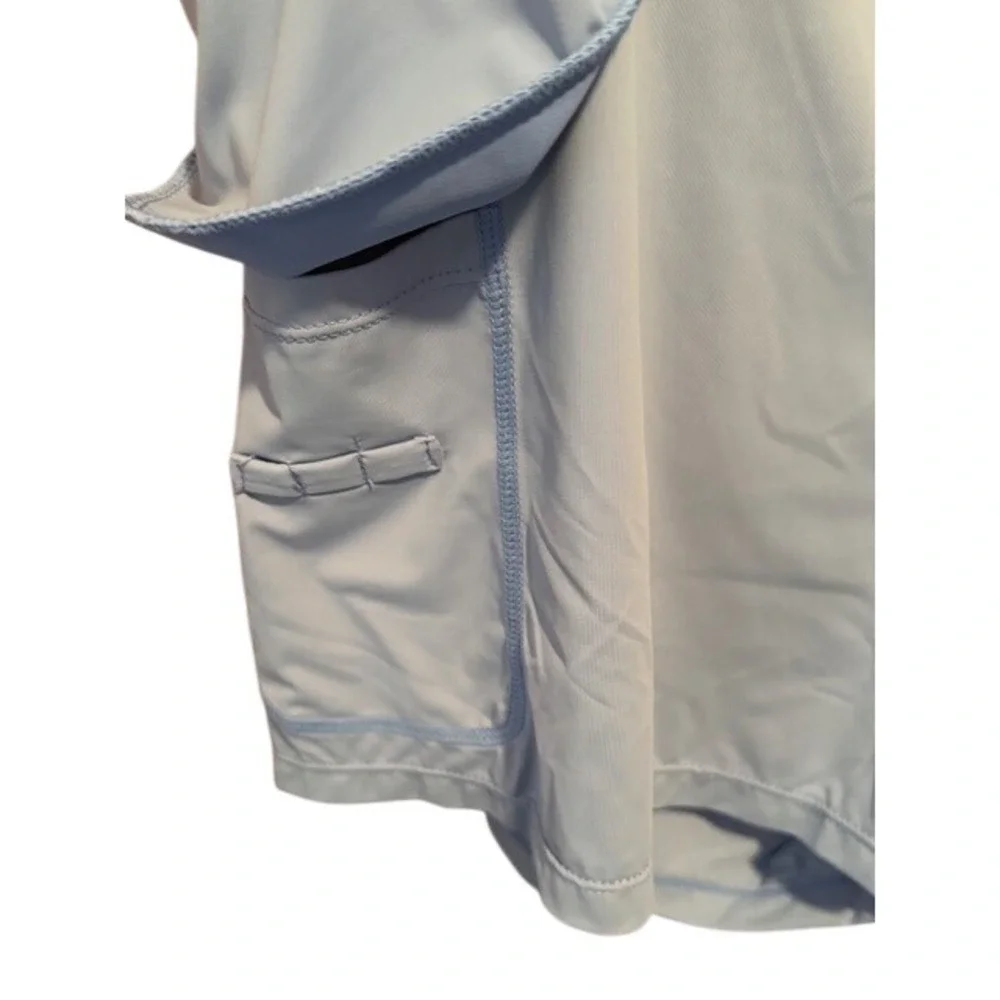 Acegolfs Womens XL Light Blue Athletic Golf Tennis Skort Built-in Shorts UPF 50+